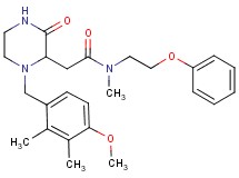 2-[1-(4-methoxy-2,3-dimethylbenzyl)-3-oxo-2-piperazinyl]-N-methyl-N-(2-phenoxyethyl)acetamide