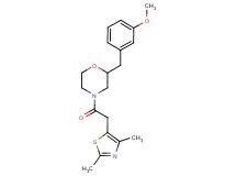 4-[(2,4-dimethyl-1,3-thiazol-5-yl)acetyl]-2-(3-methoxybenzyl)morpholine