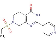 7-(ethylsulfonyl)-2-pyridin-4-yl-5,6,7,8-tetrahydropyrido[3,4-d]pyrimidin-4(3H)-one