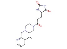 5-(3-{4-[(3-methyl-2-pyridinyl)methyl]-1-piperazinyl}-3-oxopropyl)-2,4-imidazolidinedione