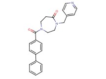 1-(4-biphenylylcarbonyl)-4-(4-pyridinylmethyl)-1,4-diazepan-5-one