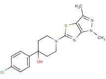 4-(4-chlorophenyl)-1-(1,3-dimethyl-1H-pyrazolo[3,4-d][1,3]thiazol-5-yl)piperidin-4-ol