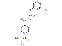 4-{[3-(2,6-dimethylphenoxy)-1-azetidinyl]carbonyl}-N,N-dimethyl-1-piperidinecarboxamide