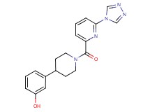 3-(1-{[6-(4H-1,2,4-triazol-4-yl)pyridin-2-yl]carbonyl}piperidin-4-yl)phenol