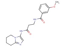 3-methoxy-N-[3-oxo-3-(5,6,7,8-tetrahydroimidazo[1,2-a]pyridin-3-ylamino)propyl]benzamide