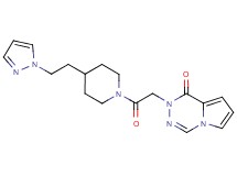 2-(2-oxo-2-{4-[2-(1H-pyrazol-1-yl)ethyl]-1-piperidinyl}ethyl)pyrrolo[1,2-d][1,2,4]triazin-1(2H)-one