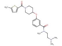 N-[2-(dimethylamino)ethyl]-N-methyl-3-({1-[(5-methyl-2-thienyl)carbonyl]-4-piperidinyl}oxy)benzamide