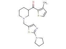 (3-methyl-2-thienyl)(1-{[2-(1-pyrrolidinyl)-1,3-thiazol-5-yl]methyl}-3-piperidinyl)methanone
