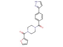 1-(2-furoyl)-4-[4-(1H-pyrazol-3-yl)benzoyl]piperazine