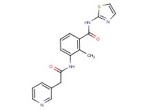 2-methyl-3-[(3-pyridinylacetyl)amino]-N-1,3-thiazol-2-ylbenzamide hydrochloride