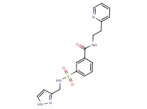 3-{[(1H-pyrazol-3-ylmethyl)amino]sulfonyl}-N-(2-pyridin-2-ylethyl)benzamide