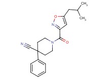 1-[(5-isobutylisoxazol-3-yl)carbonyl]-4-phenylpiperidine-4-carbonitrile