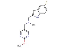 1-(5-fluoro-1H-indol-2-yl)-N-[(2-methoxypyrimidin-5-yl)methyl]-N-methylmethanamine
