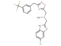 1-(5-chloro-1H-benzimidazol-2-yl)-N-methyl-N-({3-[3-(trifluoromethyl)benzyl]-1,2,4-oxadiazol-5-yl}methyl)methanamine