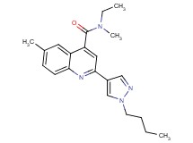 2-(1-butyl-1H-pyrazol-4-yl)-N-ethyl-N,6-dimethylquinoline-4-carboxamide