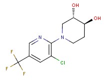 (3S*,4S*)-1-[3-chloro-5-(trifluoromethyl)pyridin-2-yl]piperidine-3,4-diol
