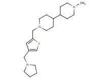 1-methyl-1'-{[4-(1-pyrrolidinylmethyl)-2-thienyl]methyl}-4,4'-bipiperidine