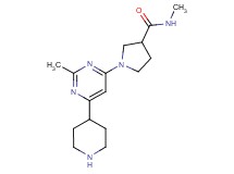 N-methyl-1-(2-methyl-6-piperidin-4-ylpyrimidin-4-yl)pyrrolidine-3-carboxamide