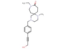 9-ethyl-4-[4-(3-hydroxyprop-1-yn-1-yl)benzyl]-1-methyl-1,4,9-triazaspiro[5.6]dodecan-10-one