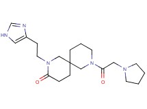 2-[2-(1H-imidazol-4-yl)ethyl]-8-(pyrrolidin-1-ylacetyl)-2,8-diazaspiro[5.5]undecan-3-one
