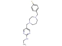 N-ethyl-5-{[4-(4-fluorobenzyl)-1,4-diazepan-1-yl]methyl}-2-pyrimidinamine