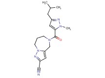 5-[(3-isobutyl-1-methyl-1H-pyrazol-5-yl)carbonyl]-5,6,7,8-tetrahydro-4H-pyrazolo[1,5-a][1,4]diazepine-2-carbonitrile