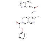 N-{[3-methyl-7-(phenoxyacetyl)-5,6,7,8-tetrahydro-2,7-naphthyridin-4-yl]methyl}-1H-benzimidazole-5-carboxamide