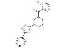 (1-methyl-1H-imidazol-2-yl)[1-(3-phenyl-1,2,4-oxadiazol-5-yl)-3-piperidinyl]methanone