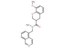 N-(5-isoquinolinylmethyl)-8-methoxy-N-methyl-3-chromanecarboxamide