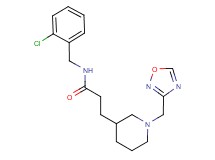 N-(2-chlorobenzyl)-3-[1-(1,2,4-oxadiazol-3-ylmethyl)piperidin-3-yl]propanamide