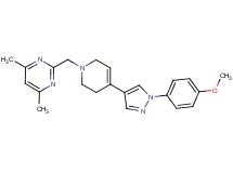 2-{[4-[1-(4-methoxyphenyl)-1H-pyrazol-4-yl]-3,6-dihydropyridin-1(2H)-yl]methyl}-4,6-dimethylpyrimidine