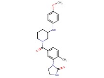 1-[5-({3-[(4-methoxyphenyl)amino]-1-piperidinyl}carbonyl)-2-methylphenyl]-2-imidazolidinone