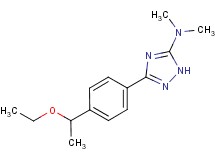 3-[4-(1-ethoxyethyl)phenyl]-N,N-dimethyl-1H-1,2,4-triazol-5-amine