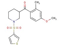 (4-methoxy-2-methylphenyl)[1-(3-thienylsulfonyl)-3-piperidinyl]methanone