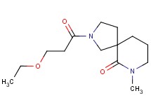 2-(3-ethoxypropanoyl)-7-methyl-2,7-diazaspiro[4.5]decan-6-one