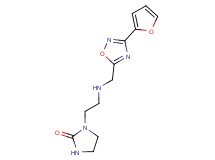 1-[2-({[3-(2-furyl)-1,2,4-oxadiazol-5-yl]methyl}amino)ethyl]imidazolidin-2-one