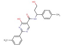 4-hydroxy-N-[3-hydroxy-1-(4-methylphenyl)propyl]-2-(3-methylphenyl)pyrimidine-5-carboxamide