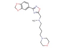N-{[3-(1,3-benzodioxol-5-yl)-1,2,4-oxadiazol-5-yl]methyl}-N-methyl-4-(4-morpholinyl)-1-butanamine