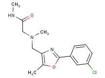 N~2~-{[2-(3-chlorophenyl)-5-methyl-1,3-oxazol-4-yl]methyl}-N~1~,N~2~-dimethylglycinamide