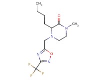 3-butyl-1-methyl-4-{[3-(trifluoromethyl)-1,2,4-oxadiazol-5-yl]methyl}-2-piperazinone