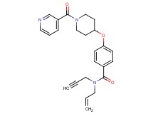 N-allyl-N-2-propyn-1-yl-4-{[1-(3-pyridinylcarbonyl)-4-piperidinyl]oxy}benzamide