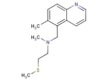 N-methyl-N-[(6-methylquinolin-5-yl)methyl]-2-(methylthio)ethanamine