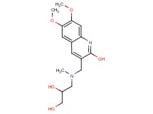 3-[[(2-hydroxy-6,7-dimethoxy-3-quinolinyl)methyl](methyl)amino]-1,2-propanediol
