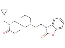 2-(cyclopropylmethyl)-8-[2-(2-oxo-1,3-benzoxazol-3(2H)-yl)ethyl]-2,8-diazaspiro[5.5]undecan-3-one