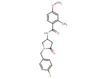 N-[1-(4-fluorobenzyl)-5-oxopyrrolidin-3-yl]-4-methoxy-2-methylbenzamide
