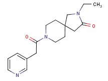 2-ethyl-8-(3-pyridinylacetyl)-2,8-diazaspiro[4.5]decan-3-one