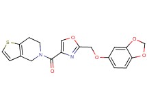 5-({2-[(1,3-benzodioxol-5-yloxy)methyl]-1,3-oxazol-4-yl}carbonyl)-4,5,6,7-tetrahydrothieno[3,2-c]pyridine