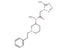 2-(5-amino-1H-tetrazol-1-yl)-N-methyl-N-[1-(2-phenylethyl)-3-piperidinyl]acetamide
