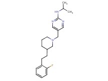 5-({3-[2-(2-fluorophenyl)ethyl]-1-piperidinyl}methyl)-N-isopropyl-2-pyrimidinamine