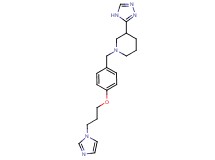 1-{4-[3-(1H-imidazol-1-yl)propoxy]benzyl}-3-(4H-1,2,4-triazol-3-yl)piperidine